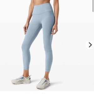 Lululemon Wunder Train High-Rise Tight 25" in Chambray